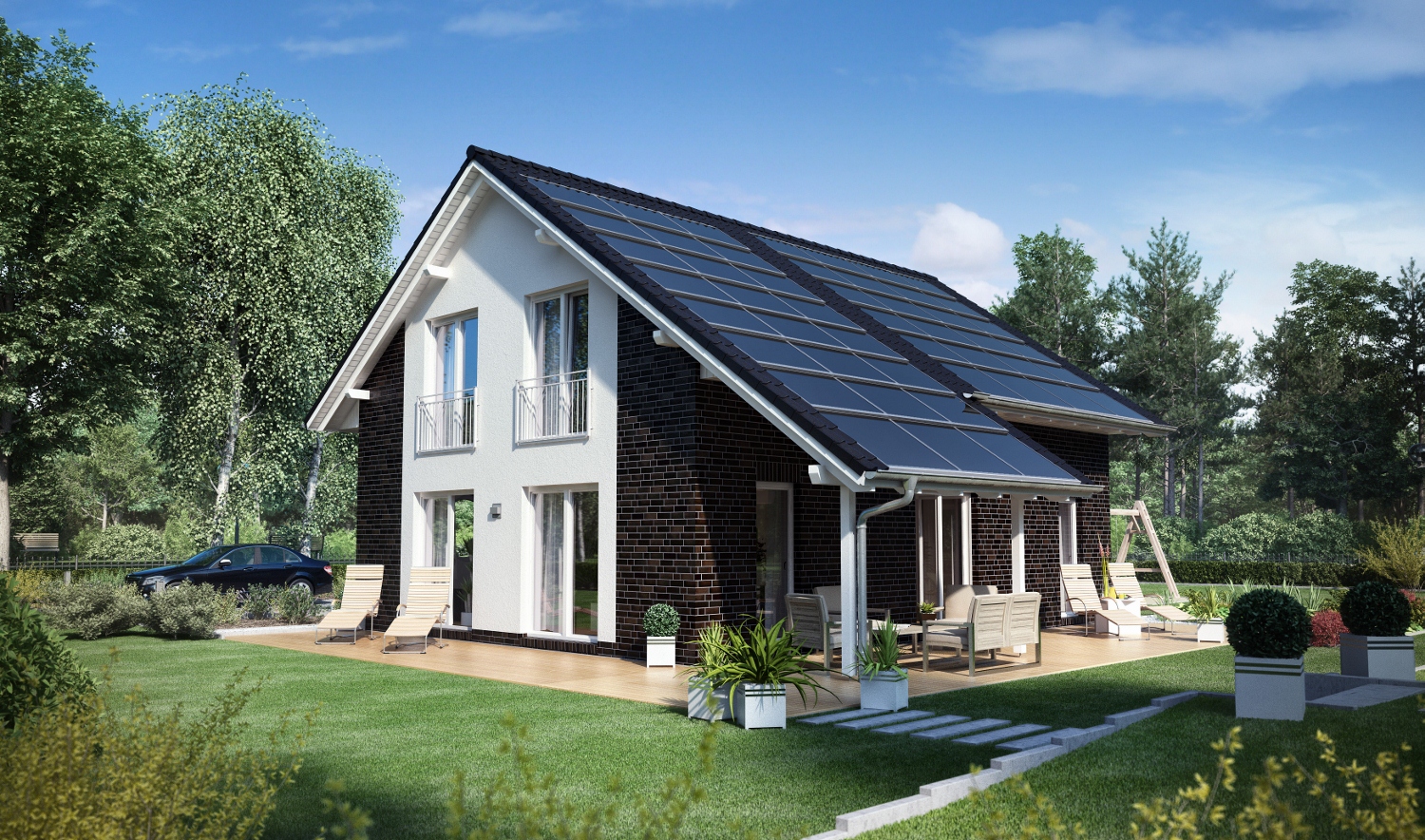 Das neueViebrockhaus Maxime 361 ist auch als Effizienzhaus-Plus sowie als Aktiv-Haus realisierbar. Das neueViebrockhaus Maxime 361 ist auch als Effizienzhaus-Plus sowie als Aktiv-Haus realisierbar.