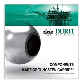 Titel der DURIT-Broschüre für internationale Top-Entscheider in derÖl- und Gasindustrie Titel der DURIT-Broschüre für internationale Top-Entscheider in derÖl- und Gasindustrie