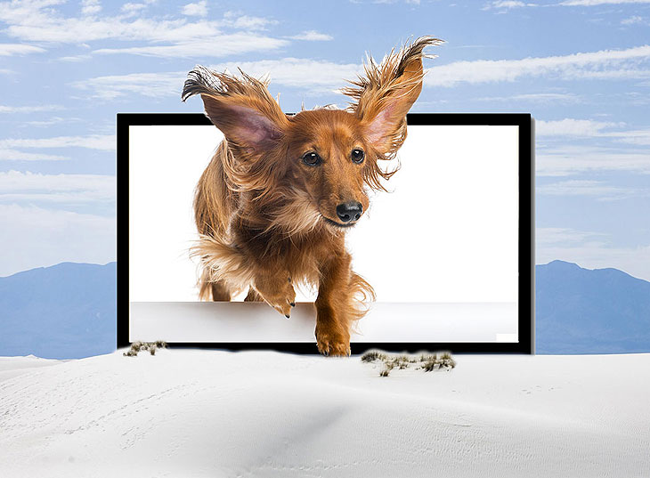 Brillenfreie 3D-TVs und -Monitore von THBView
