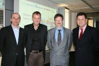 Markus Böll, Knut Maria Siebrasse, Dr. Lukas Weber und Stephan Schlentrich (v.l.n.r.) (Mall GmbH)