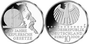 Deutsche 10-Euro-Silber-Gedenkmünze würdigt den berühmten Astronom Johannes Kepler Deutsche 10-Euro-Silber-Gedenkmünze würdigt den berühmten Astronom Johannes Kepler