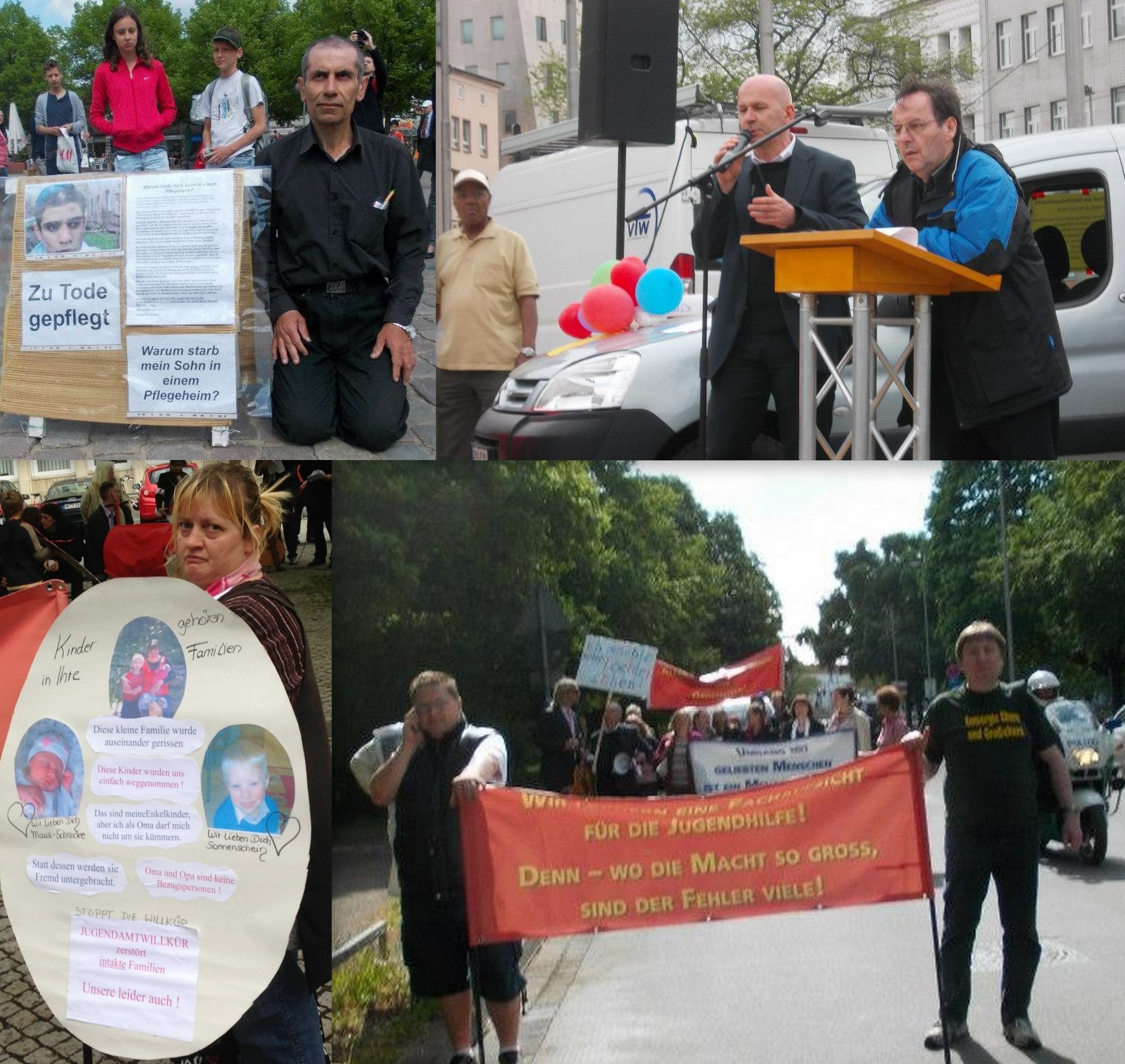 Gerhard Jüttner Initiativgründer und Veranstalter der Demo oben rechts Gerhard Jüttner Initiativgründer und Veranstalter der Demo oben rechts