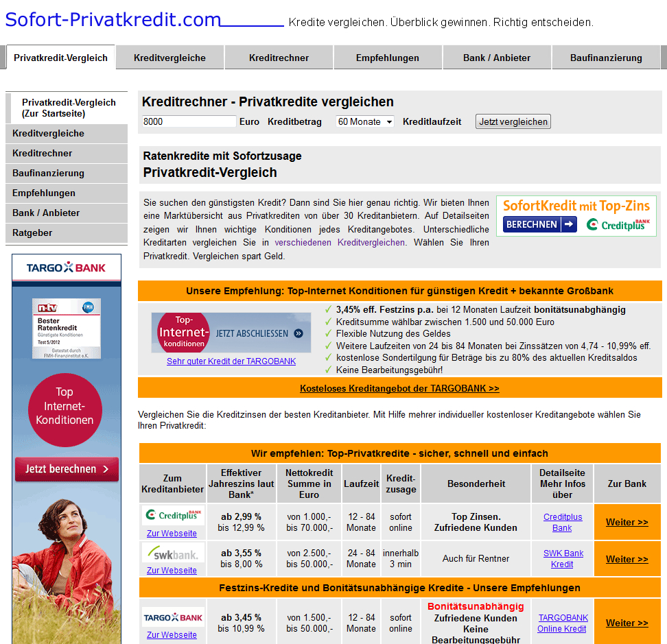 Sofort-Privatkredit.com berichtet: ING-DiBa senk Kreditzins