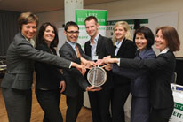 Die Jurymitglieder von links nach rechts Viera Schleidt, Karina Scholl, Jens Kappelt, Marc-Oliver Sc