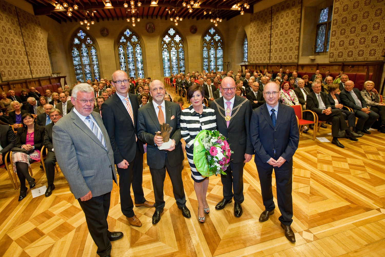 Der Wirtschaftspreis der Stadt Münster wurde im Rathausfestsaal verliehen. Der Wirtschaftspreis der Stadt Münster wurde im Rathausfestsaal verliehen.