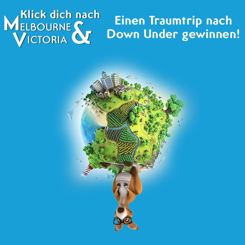 Bei der App Klick Dich nach Melbourne&Victoria gibt es eine Reise nach Australien zu gewinnen.