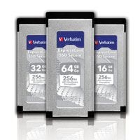 Sichere Speicherlösungen von Verbatim - hier eine SSD ExpressCard mit 64 GB