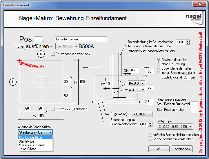 Makro Einzelfundament Makro Einzelfundament