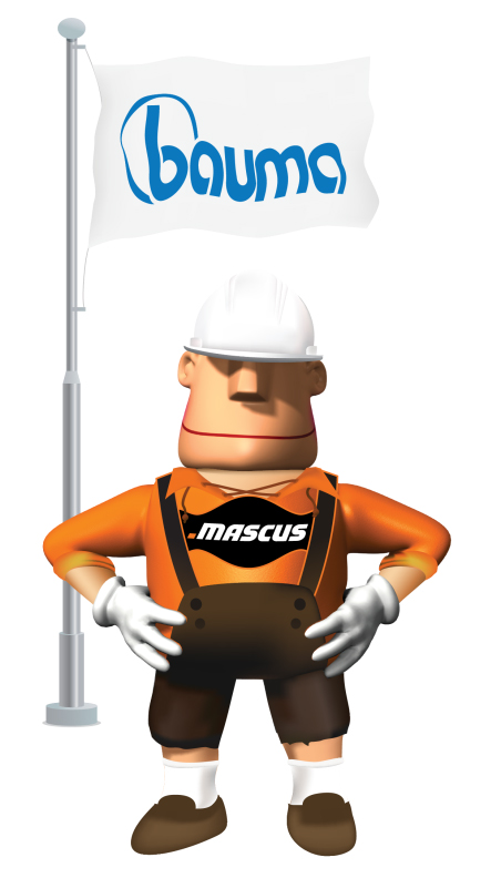 Mascus-Man auf der bauma 2013
