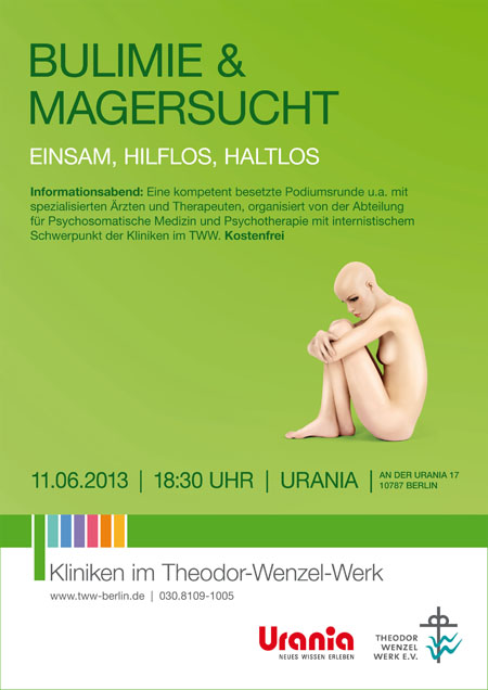 Leitmotiv der TWW-Aufklätungskampagne: Bulimie und Magersucht Leitmotiv der TWW-Aufklätungskampagne: Bulimie und Magersucht