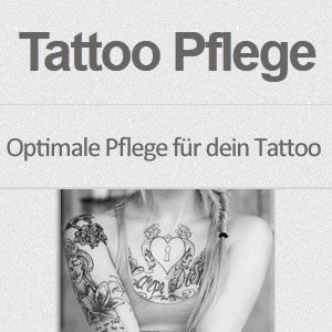 Tattoo Pflege gegen Tattoo Entzündung - Tattoo Creme