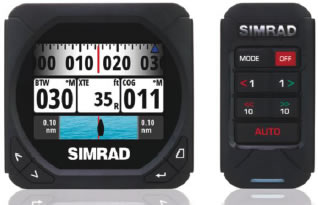 Simrad IS40 Multifunktionsinstrument und OP10 Autopilot Bedieneinheit