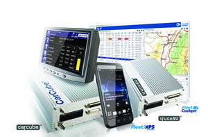 Das Produktportfolio von Trimble - CarCube, FleetXps, Truck4U und F
