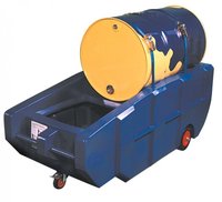 Eine mobile Auffangwanne aus Polyethylen (PE)