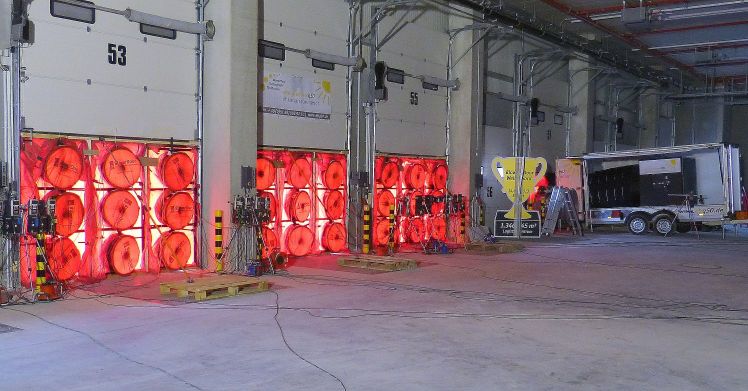 Blower Door Weltrekord