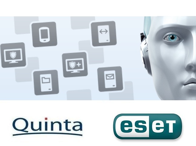 Der Spezialdistributor Quinta GmbH ist ab sofort offizieller Distributor der ESET Deutschland GmbH Der Spezialdistributor Quinta GmbH ist ab sofort offizieller Distributor der ESET Deutschland GmbH