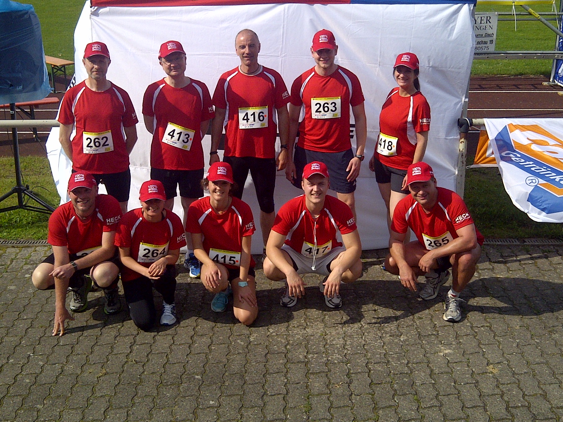 Die Spendenmarathon-Starter der BASF Wall Systems beim 9. Rawetzer Halbmarathon 2013. Die Spendenmarathon-Starter der BASF Wall Systems beim 9. Rawetzer Halbmarathon 2013.