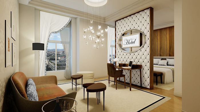 Musterzimmer von JOI-Design entstehen im Hotelkompetenzzentrum - Aufbau der Hotel-Etage gestartet