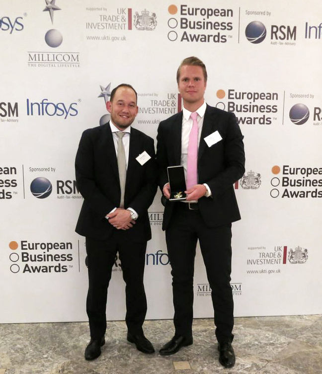 European Business Award: Thomas Nyström, Netigate CFO, Tobias Thalbäck, Sales Manager bei Netigate European Business Award: Thomas Nyström, Netigate CFO, Tobias Thalbäck, Sales Manager bei Netigate