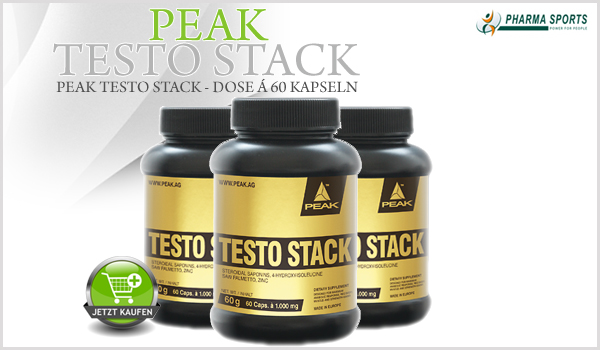 Ab sofort bei Pharmasports: Peak Testo Stack