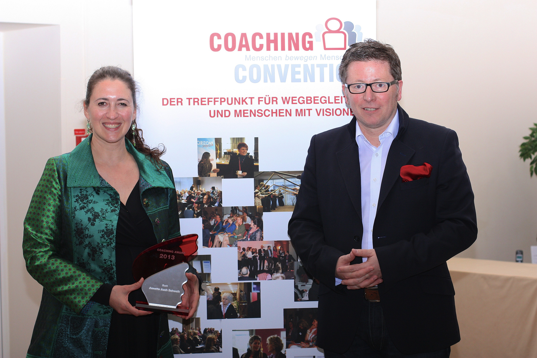 Annette Auch-Schwelk, Alexander Maria Faßbender und der Coaching Award Annette Auch-Schwelk, Alexander Maria Faßbender und der Coaching Award