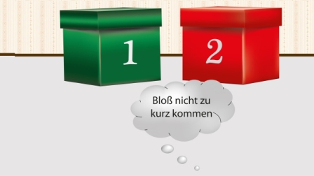 Die Angst zu kurz zu kommen motiviert uns Die Angst zu kurz zu kommen motiviert uns