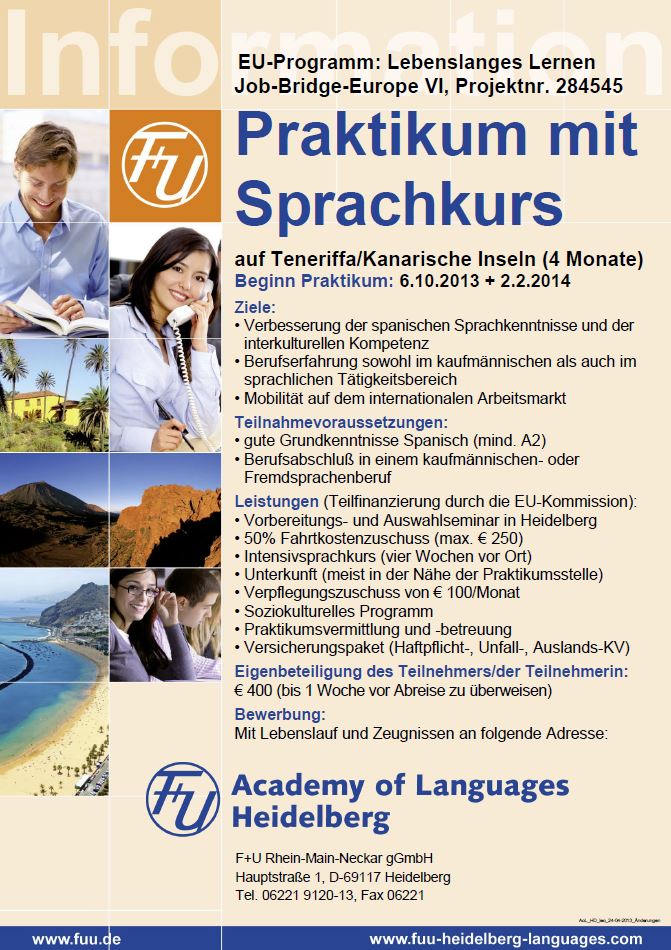 EU-Programm: Lebenslanges Lernen Job-Bridge-Europe VI, Projektnr. 284545
