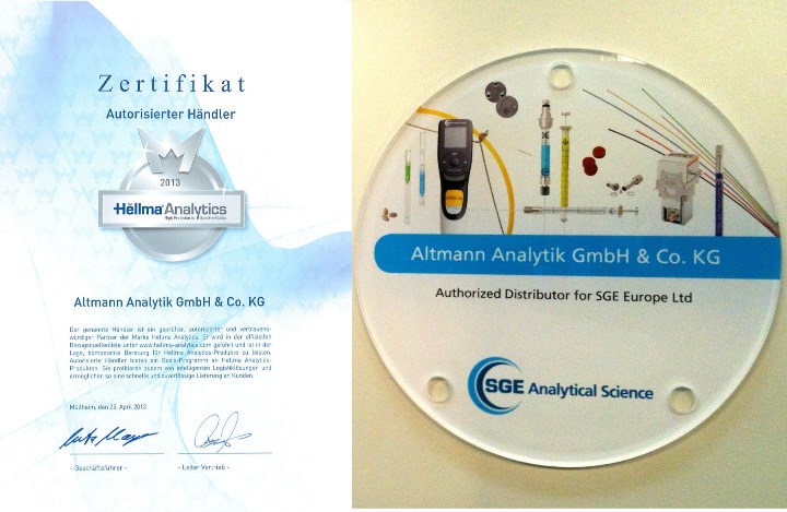 Neue Zertifikate für Altmann Analytik aus München Neue Zertifikate für Altmann Analytik aus München