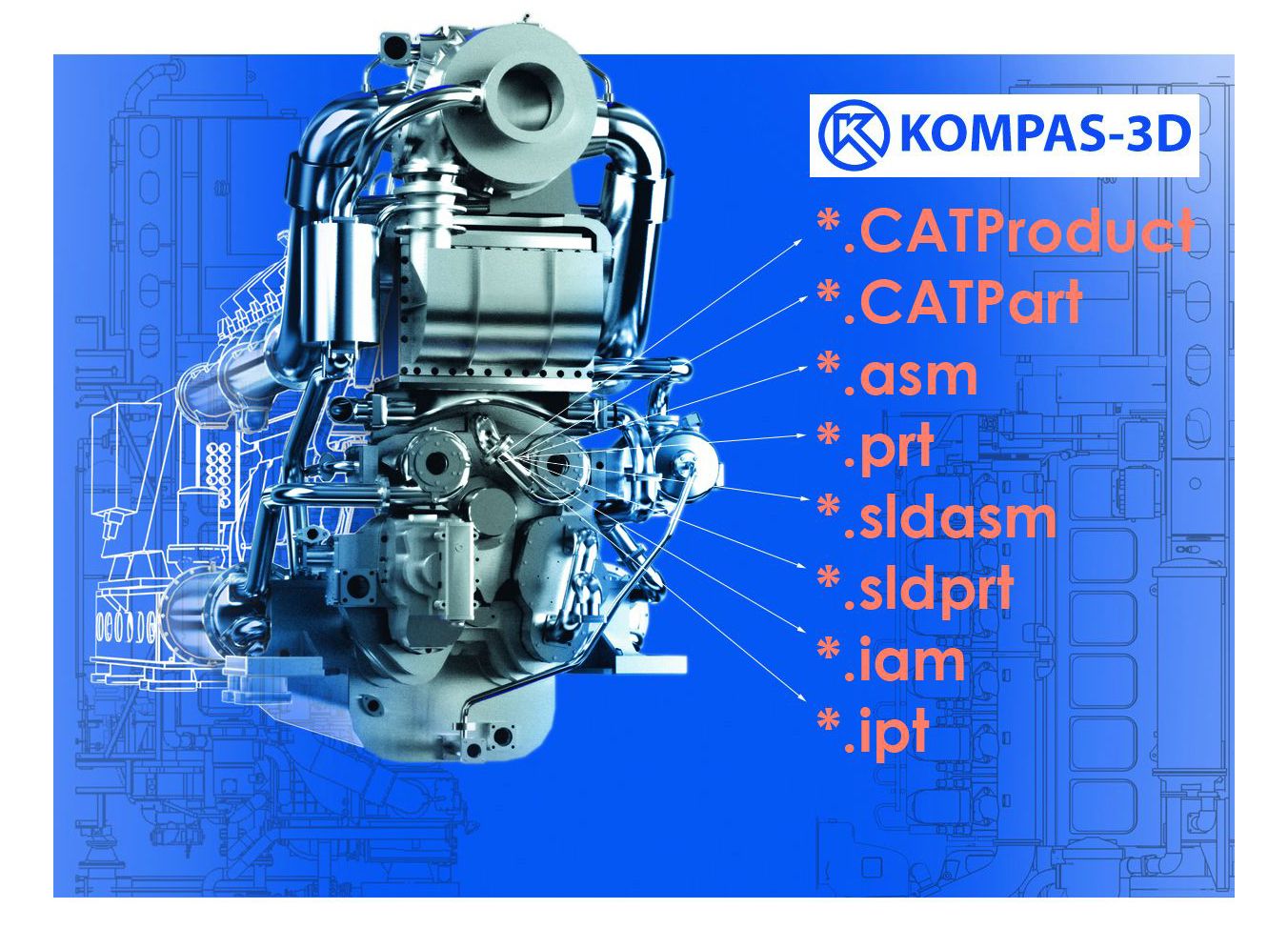 Datenformate: Ein System für alle: KOMPAS-3D interpretiert die gängigen 3D CAD-Formate Datenformate: Ein System für alle: KOMPAS-3D interpretiert die gängigen 3D CAD-Formate