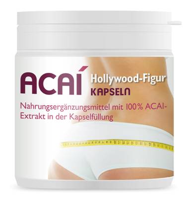 Acai-Hollywood-Figur Kapseln zum Abnehmen Acai-Hollywood-Figur Kapseln zum Abnehmen