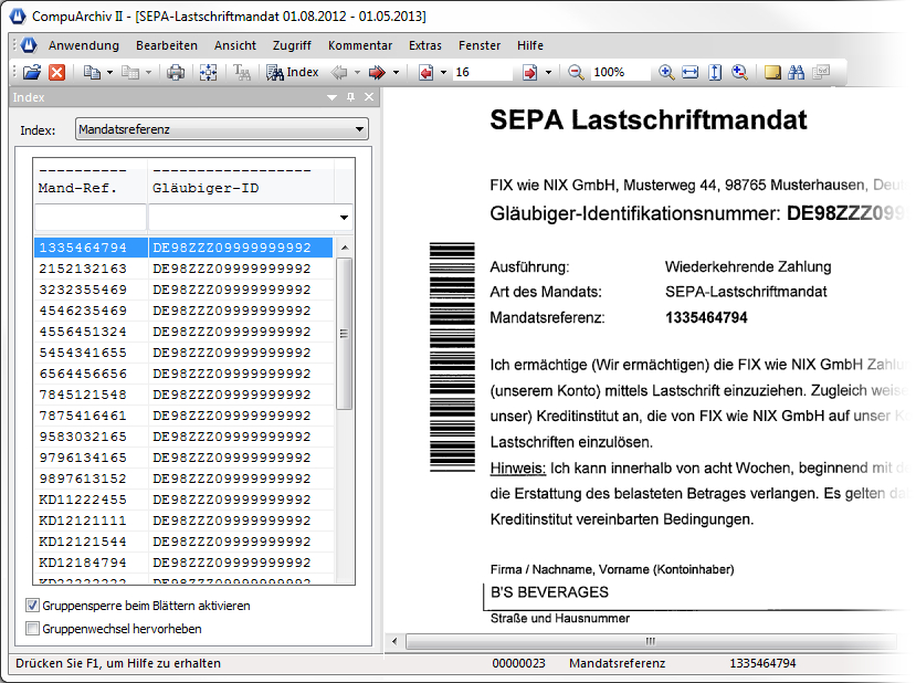 SEPA-Lastschriftmandate digitalisieren und archivieren SEPA-Lastschriftmandate digitalisieren und archivieren