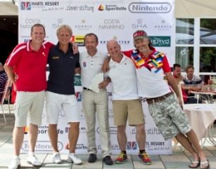 Der Sieger-Flight beim Hartl Resort Champions Race mit Volker Schwartz, Jörn Andersen, Frank Müller 