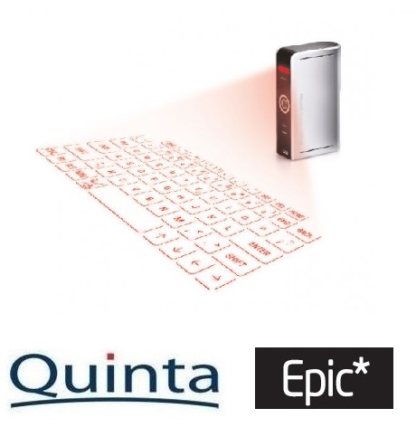 Epic ist eine virtuelle Laser Tastatur mit integrierter Maus-Funktion