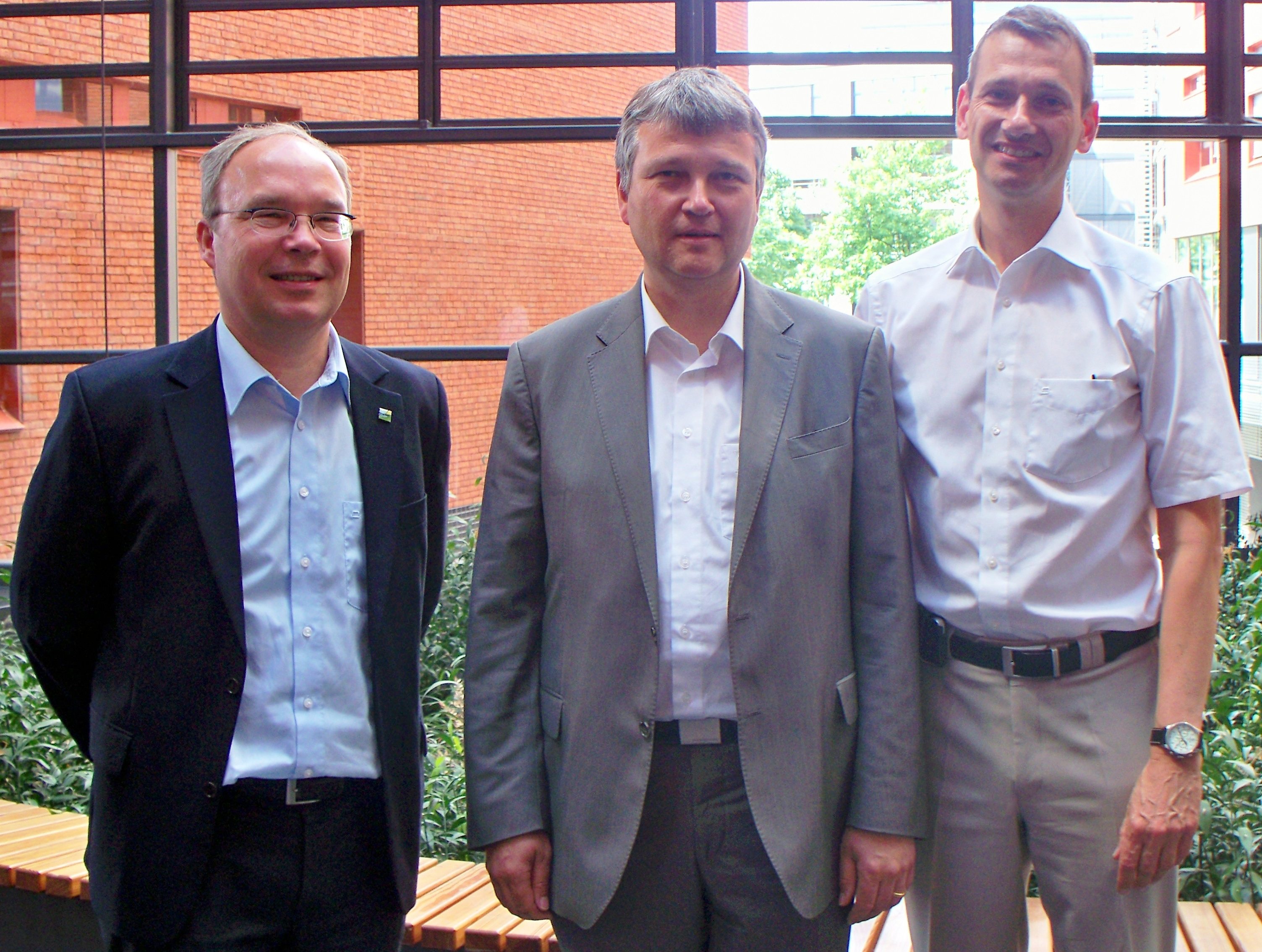 Das neu gewählte Sprechergremium: Dr. Heinrich Cuypers, Dr. Klaus Eichenberg, Dr. Thomas Diefenthal