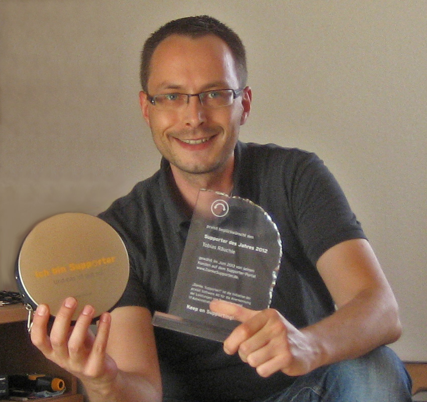 Tobias Räuchle, Supporter des Jahres 2012 Tobias Räuchle, Supporter des Jahres 2012