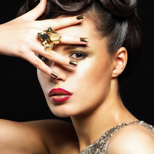 Glamstripes Nail Wraps - Gold Mirror