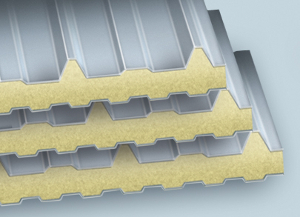 Sandwichelemente aus Stahl und Aluminium für Dacheindeckungen oder Wandverkleidungen Sandwichelemente aus Stahl und Aluminium für Dacheindeckungen oder Wandverkleidungen