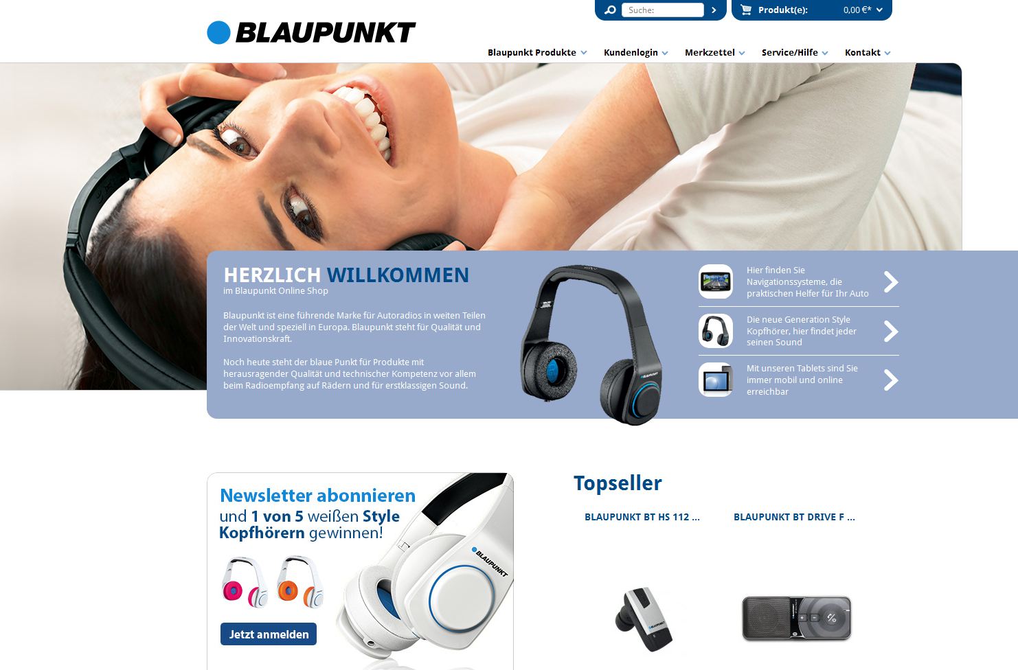 Blaupunkt Onlineshop