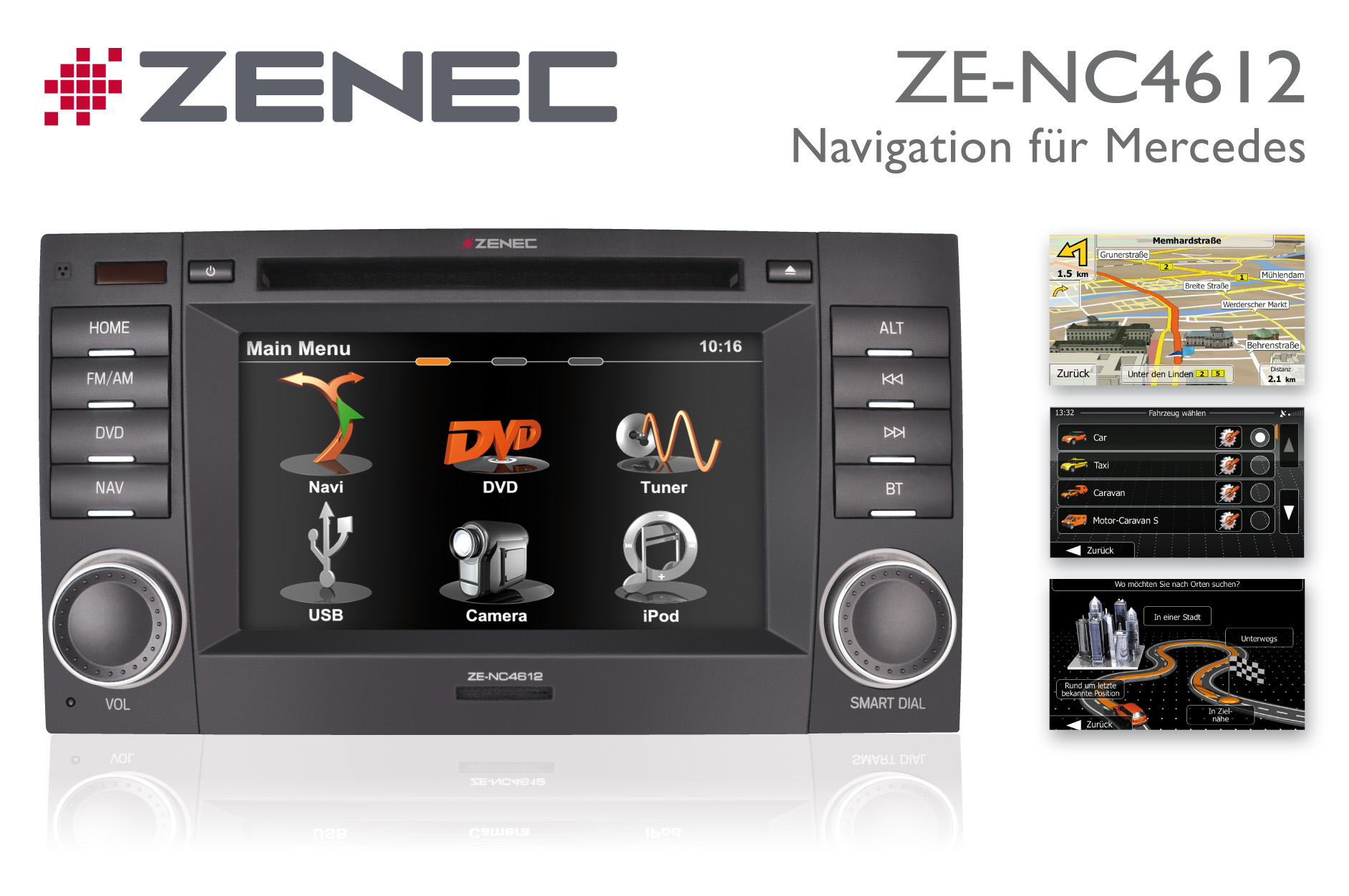 ZE-NC4612 - Navi für Sprinter II, Vito und Viano