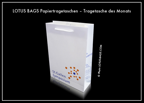 LOTUS BAGS Papiertragetaschen ? Tragetasche des Monats LOTUS BAGS Papiertragetaschen ? Tragetasche des Monats
