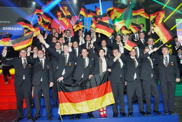 WorldSkills Leipzig 2013 - Deutsches Berufe-Nationalteam am Start