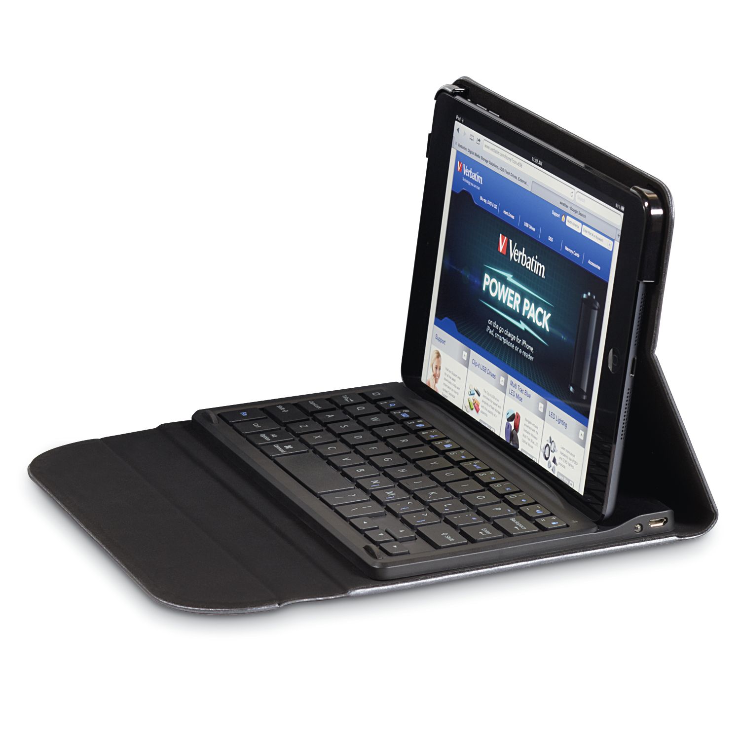 Verbatim Folio Mini Case mit Bluetooth-Tastatur für iPad Mini
