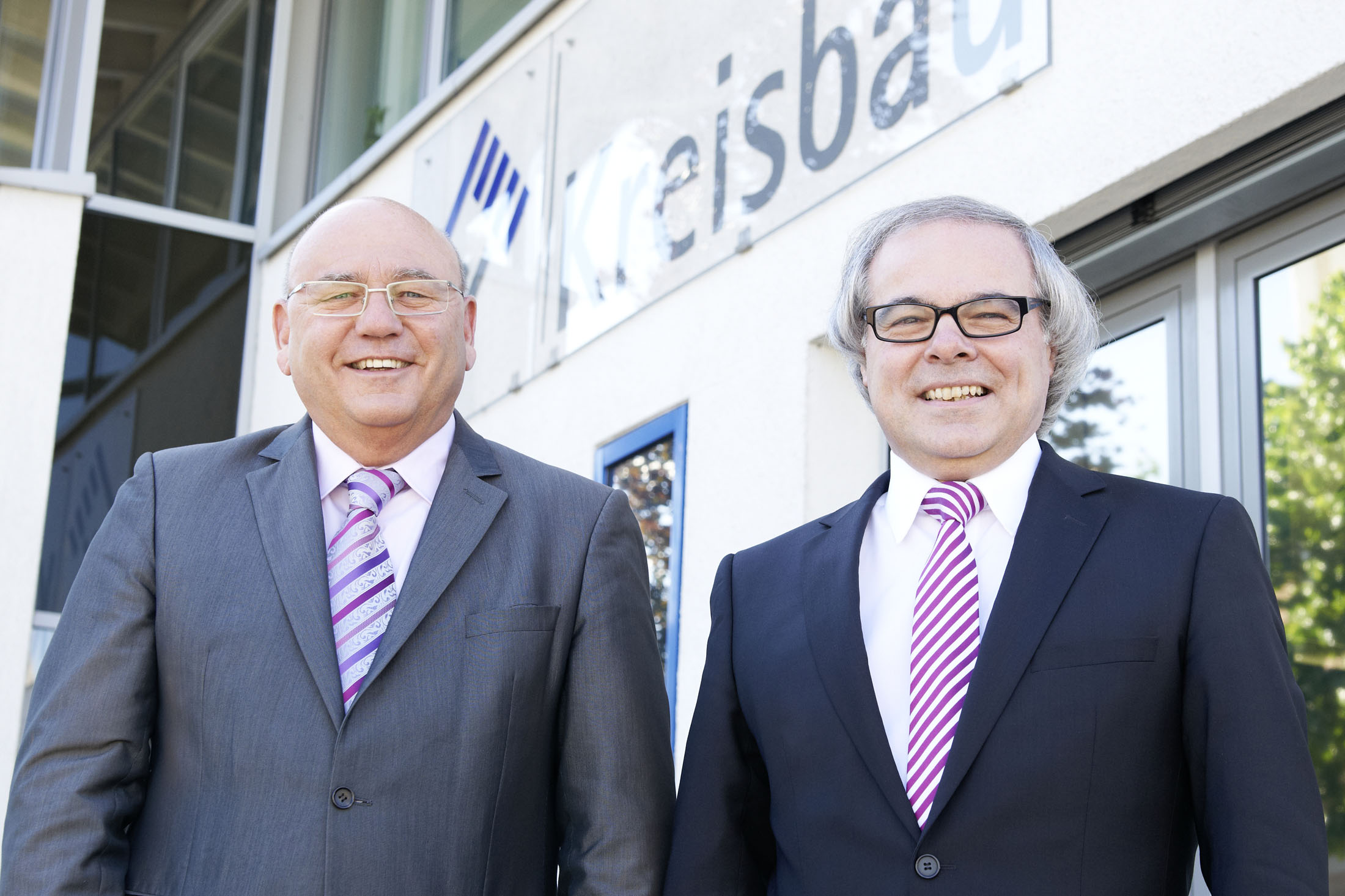 Kreisbau-Geschäftsführer Wilfried Haut, links, und Prokurist Hans-Jürgen Kling Kreisbau-Geschäftsführer Wilfried Haut, links, und Prokurist Hans-Jürgen Kling