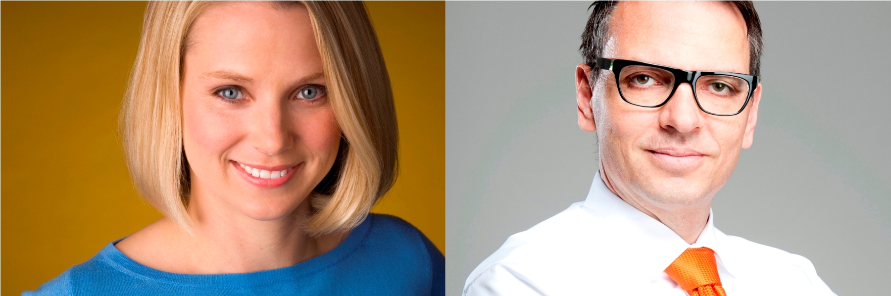 Marissa Mayer, Yahoo-CEO und Ralph Clemens Martin, Vorstand der EMIRAT AG