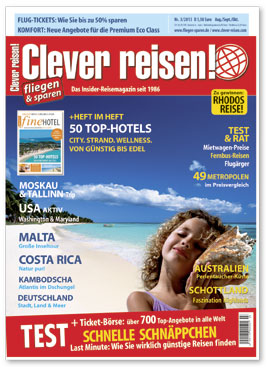 Das Reisemagazin Clever reisen! 3/13 gibt es ab sofort am Kiosk! Das Reisemagazin Clever reisen! 3/13 gibt es ab sofort am Kiosk!