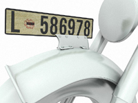 Nummernschild für Motorrad - Replikat aus der Zeit des Deutschen Reiches @schildershop24.de Nummernschild für Motorrad - Replikat aus der Zeit des Deutschen Reiches @schildershop24.de