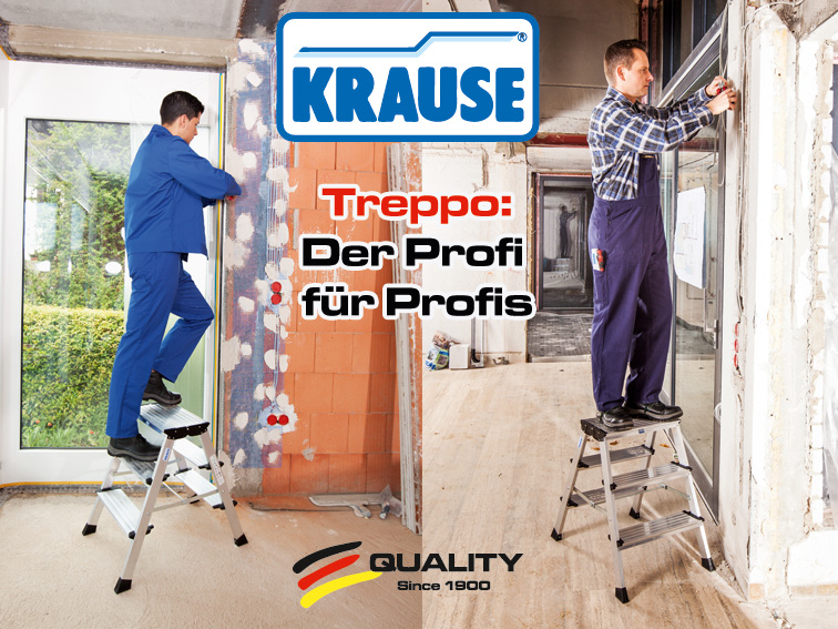 KRAUSE Treppo: Der Profi-Tritt für Profis KRAUSE Treppo: Der Profi-Tritt für Profis