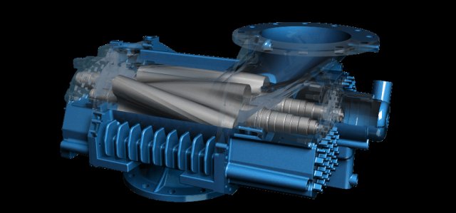 Drehkolbenverdichter Delta Hybrid, simus systems Drehkolbenverdichter Delta Hybrid, simus systems