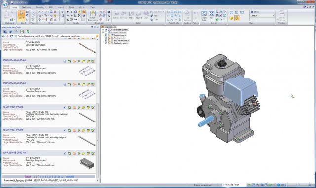 simus classmate easyFINDER mit Direktintegration in Solid Edge
