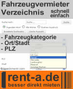 Vermieterverzeichnis der Mietwagen Informationsplattform www.rent-a.de. Schnell, einfach und bequem Vermieterverzeichnis der Mietwagen Informationsplattform www.rent-a.de. Schnell, einfach und bequem